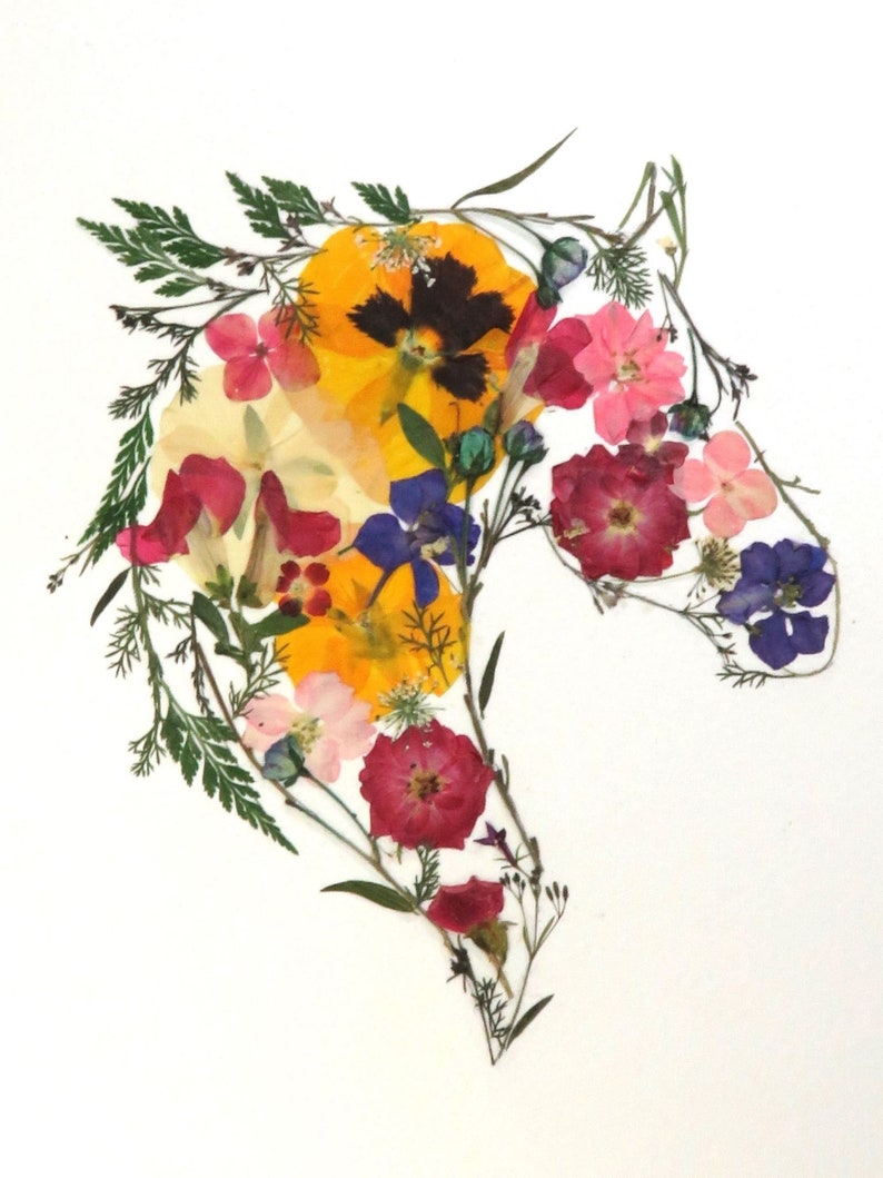 Custom Pressed Flower Art Etsy