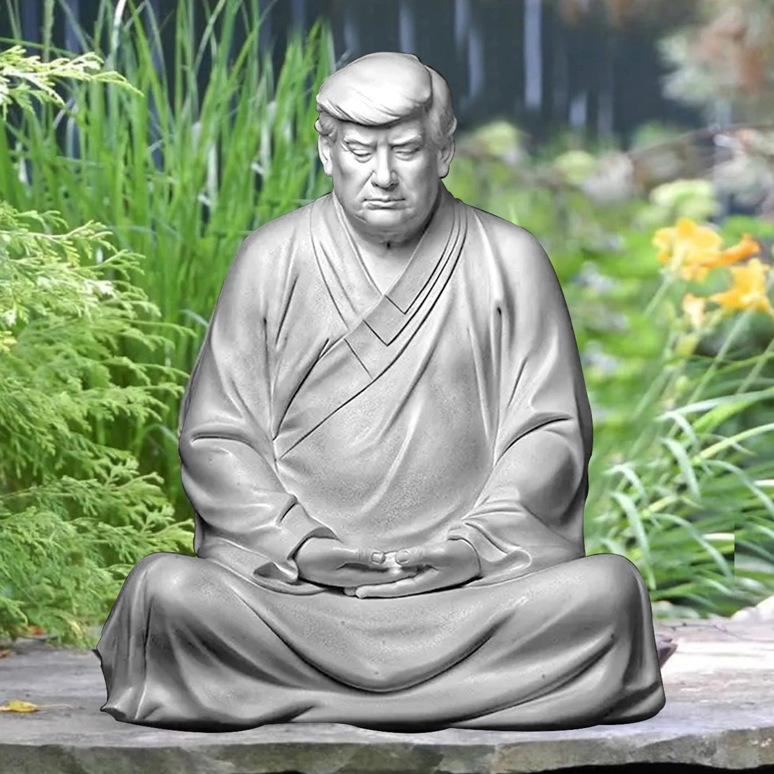 Trump Buddha Statue of Donald Trump Resin Make your Company Etsy