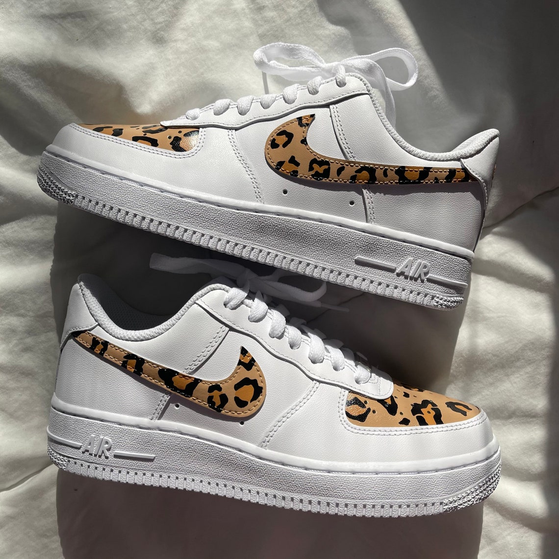 Leopard Print Custom Air Force 1s | Etsy