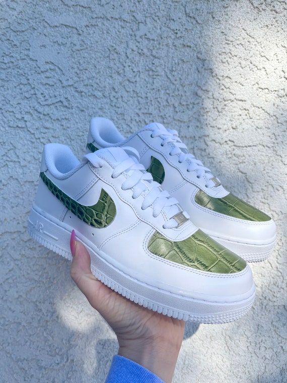 crocodile nike air force ones