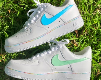custom rainbow air force 1