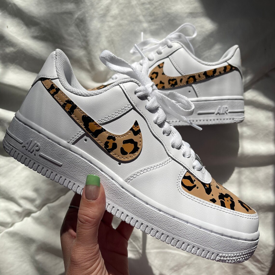 air forces with leopard print