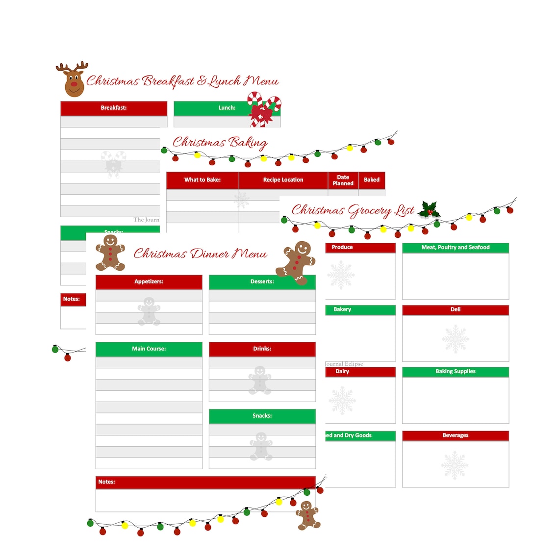 Christmas Organizer Printable Holiday Organizer Christmas Etsy Christmas Organizer Printable Holiday Organizer Christmas Etsy