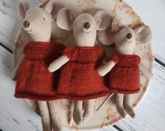 Jurk voor Maileg-muis. Maileg muizenkleding.