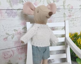 Trui voor Maileg-muis. Maileg muizenkleding.