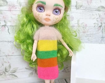 Sukienka dla Blythe. Ubrania dla Blythe. Strój dla Blythe.