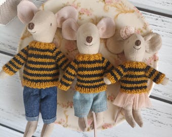 Trui voor Maileg-muis. Maileg muizenkleding.