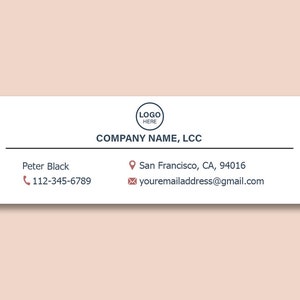 E-Mail-Signaturvorlage, Photoshop-Vorlage, Small Business, Handyman-Signaturvorlage, E-Mail-Vorlage, Social Media, Gmail