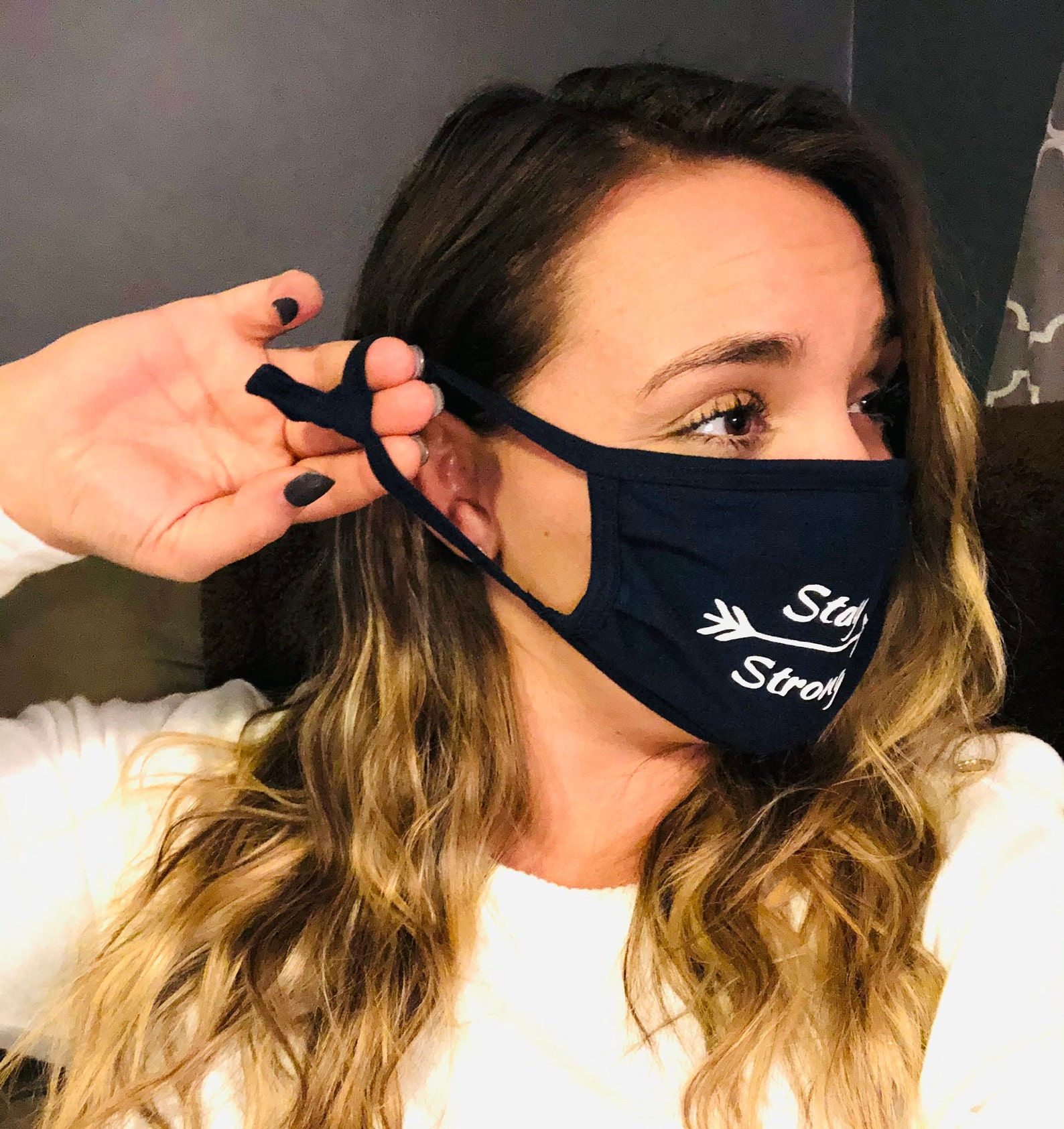 Cooling Mask Stay Strong Screen Printed Mask Washable Mask Etsy