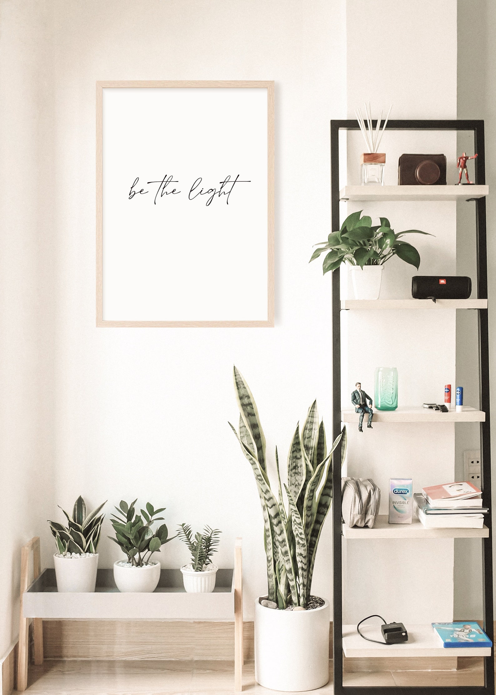 Be the Light Living Room Quote Printable Typography Wall Art Inspirational Quote Home Decor Etsy