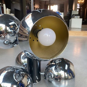 Big Vintage Italian 1970s 6-Orb &#39;Eye-ball&#39; Light - Beautifully Restored
