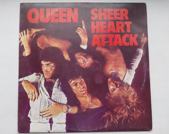 Queen - Sheer Heart Attack, Vintage Vinyl Record 1974, EMI