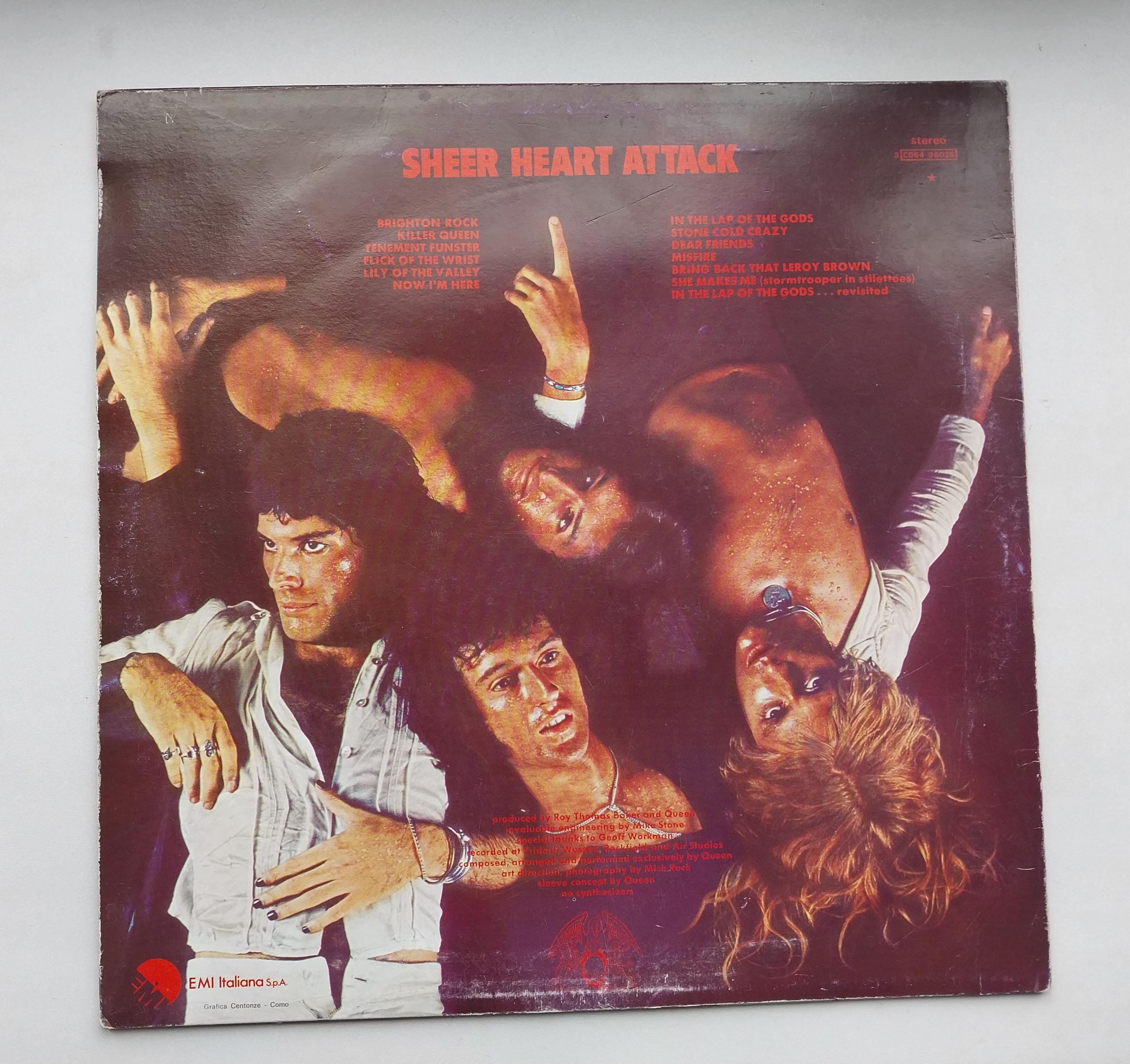［名盤］QUEEN SHEER HEART ATTACK LPレコード Queen - Sheer Heart Attack, Vintage Vinyl Record 1974, EMI