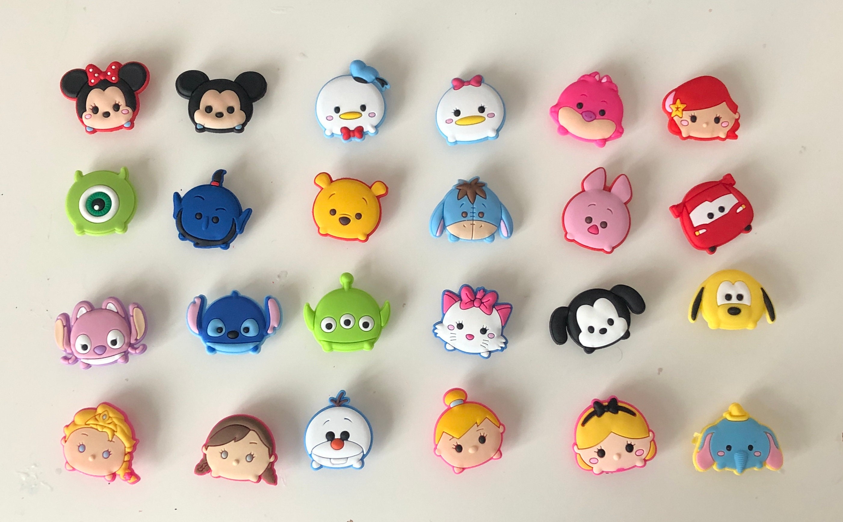 24 Piece Set Of Disney Tsum Tsum Clog Shoe Charms For Crocs Etsy