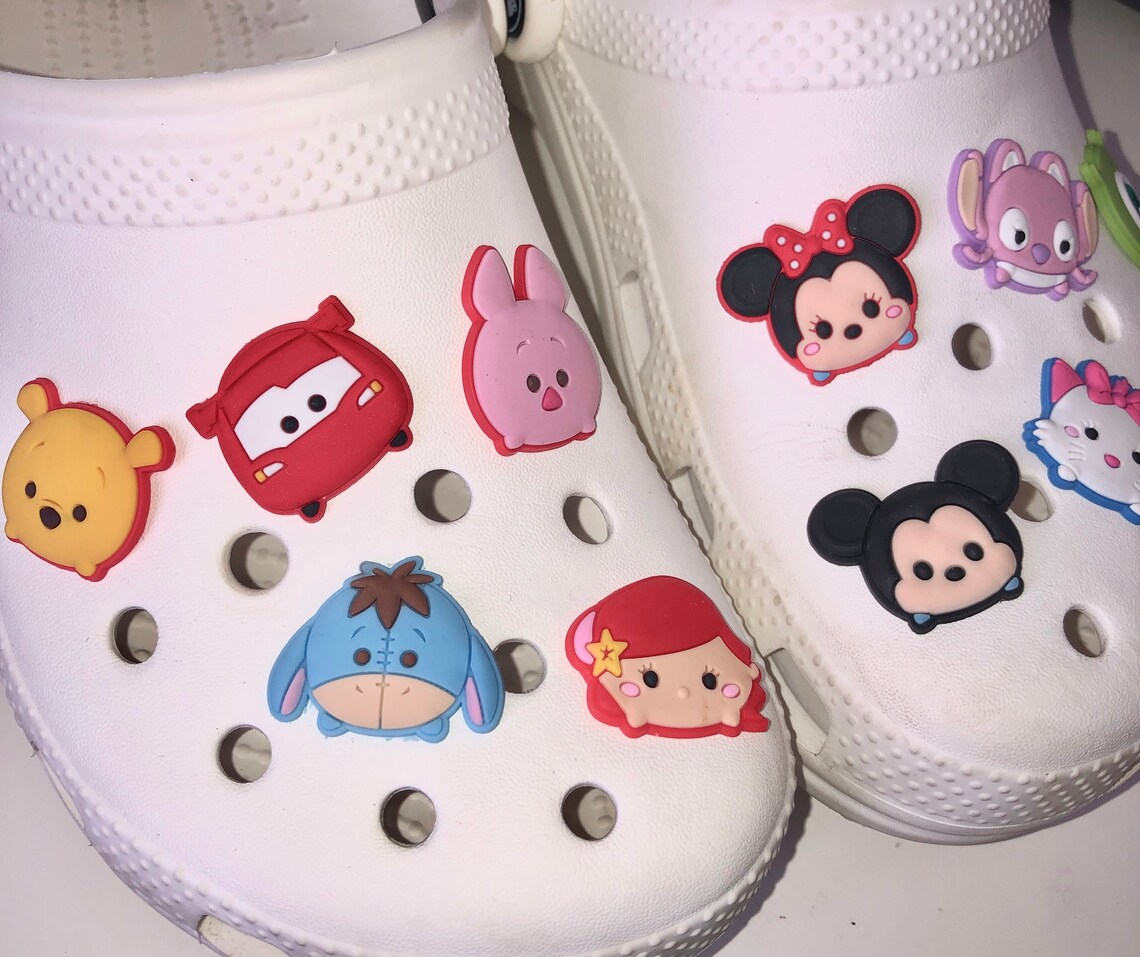 24 Piece Set Of Disney Tsum Tsum Clog Shoe Charms For Crocs Etsy