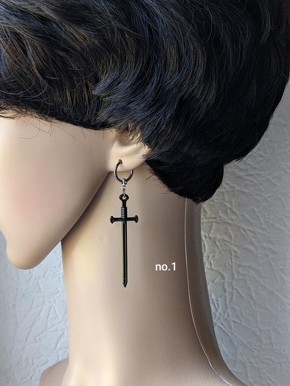Mens 2024 sword earring