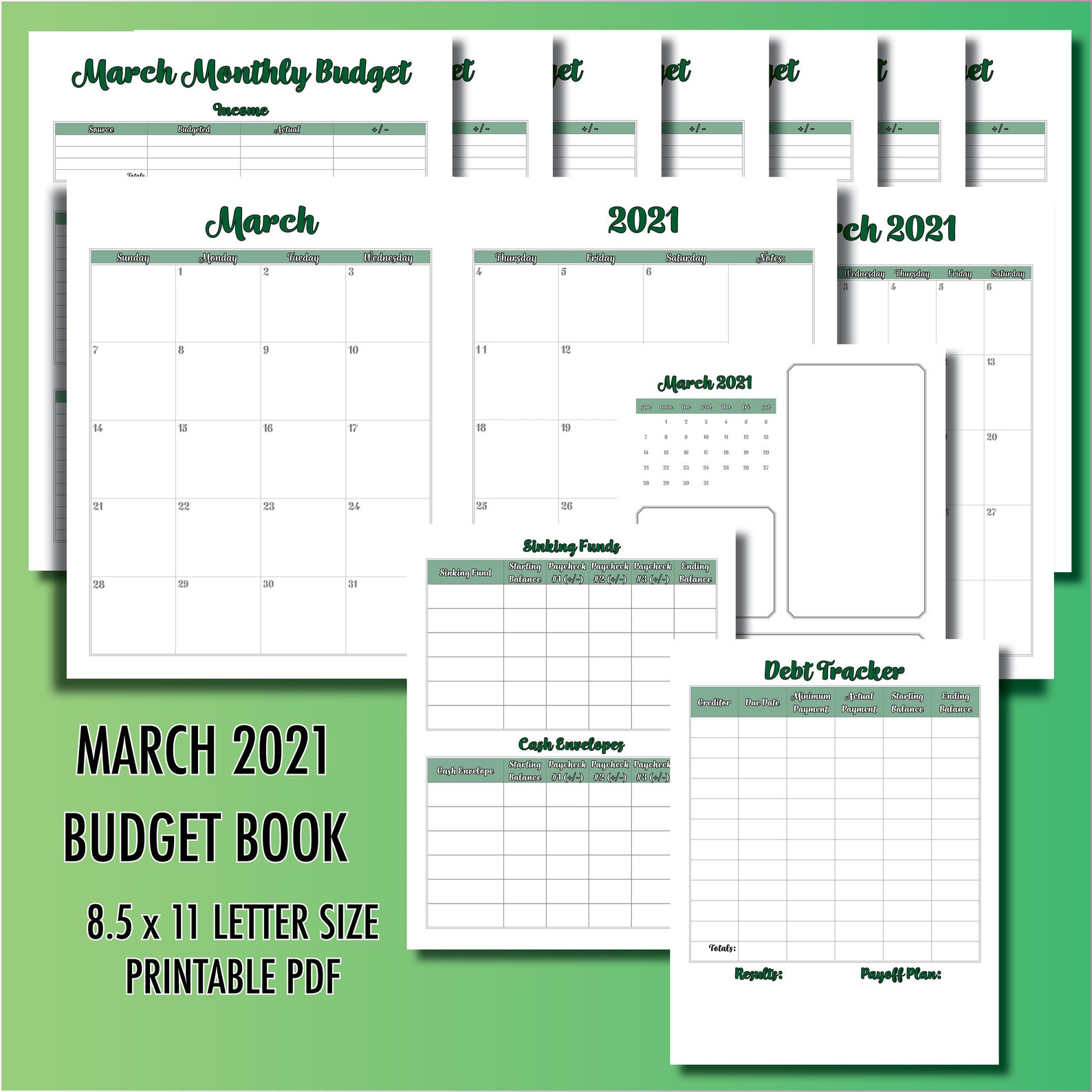 printable budget calendar 2021 printable budget calendar 2021