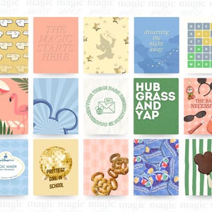 15 DCP + Disney Parks Wall Art BUNDLE | Aesthetic Printable Set | Instant Digital Download | Disney College Program Decor