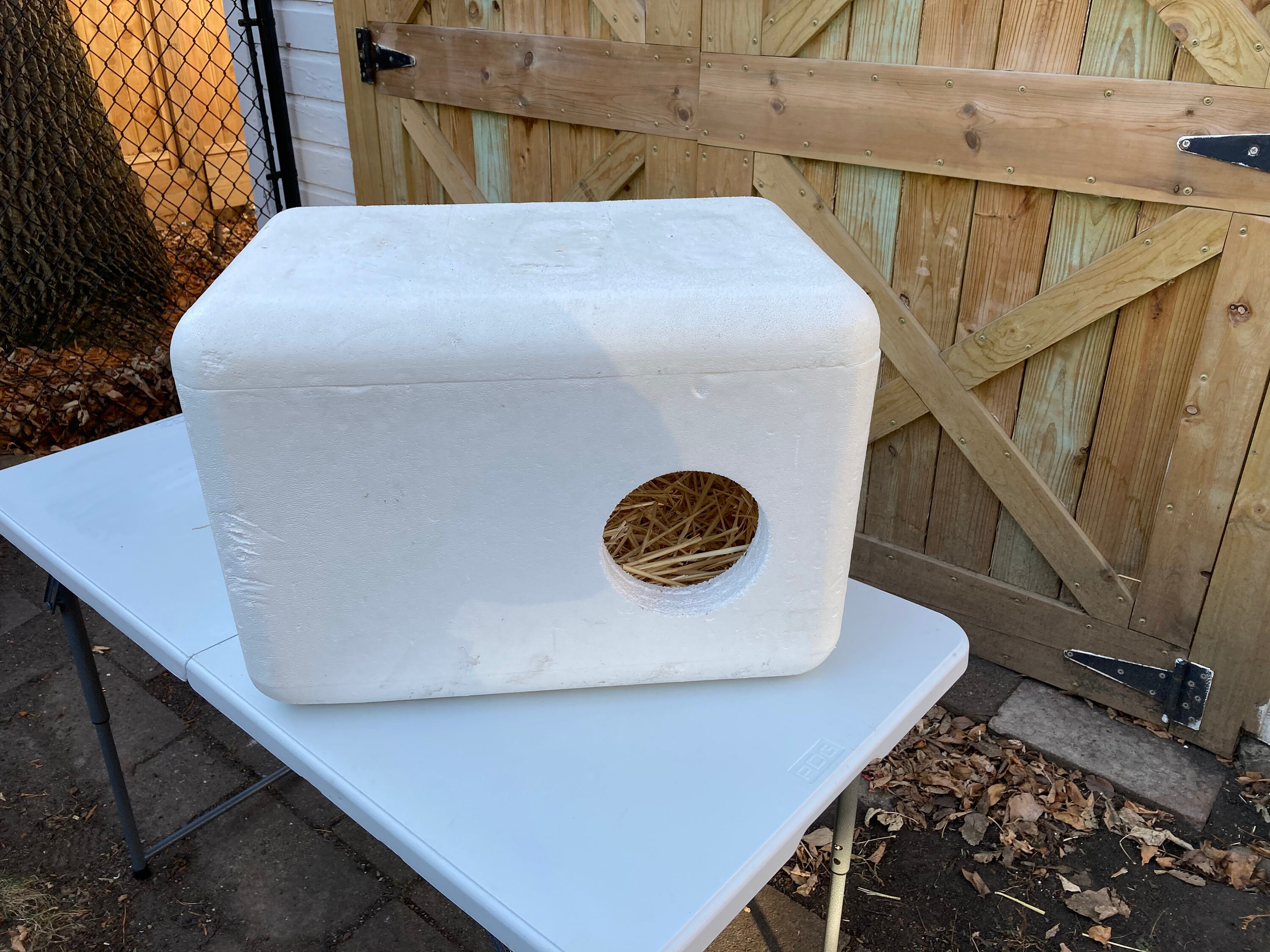 Outdoor styrofoam cat house2doorsships next business day Etsy