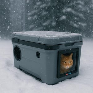 Insulated Outdoor Cat Shelter: Eco-Friendly Feral Cat House image 13