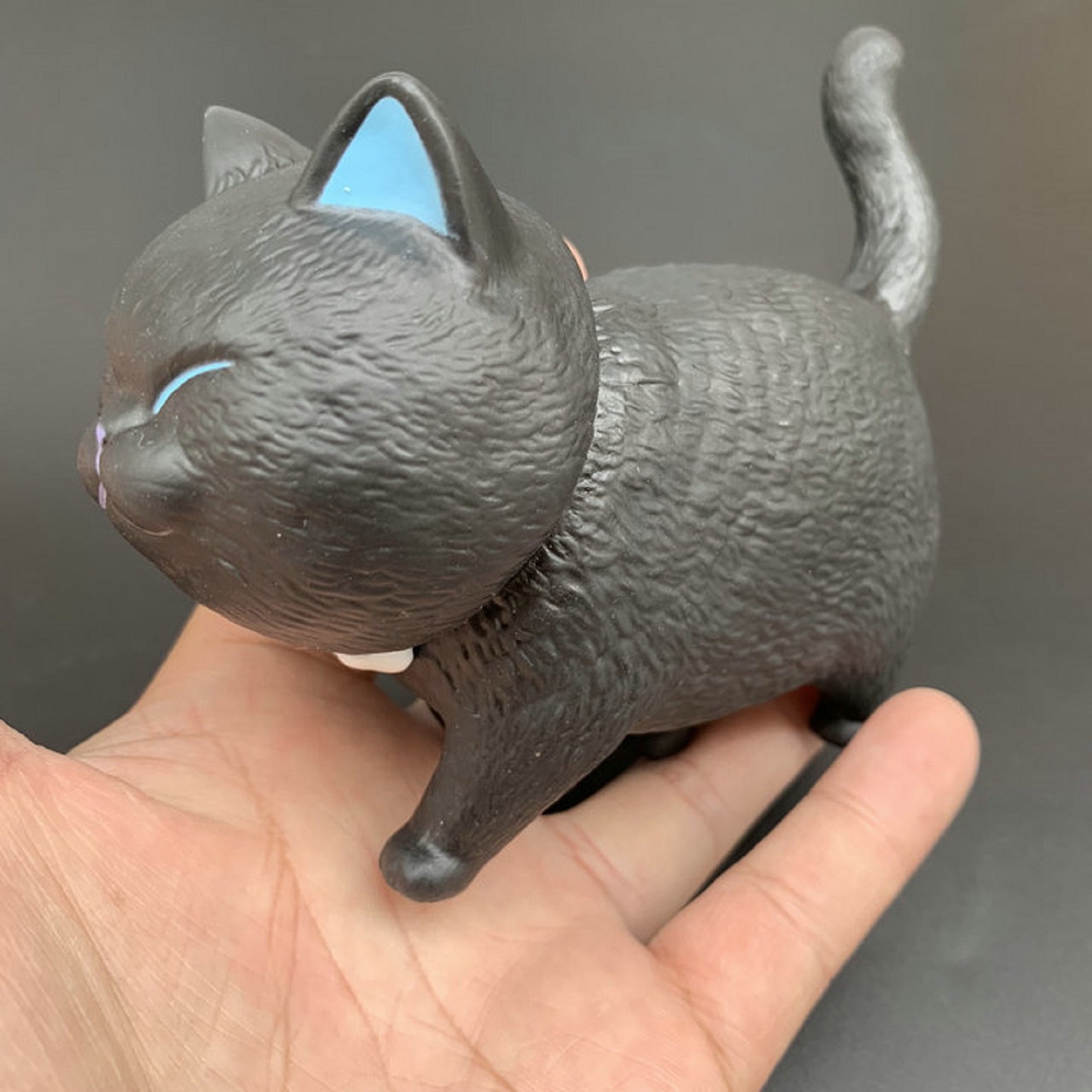 Cat Toys Bobble Head Toy Black Cat Animal Dancing Figure Toy Etsy