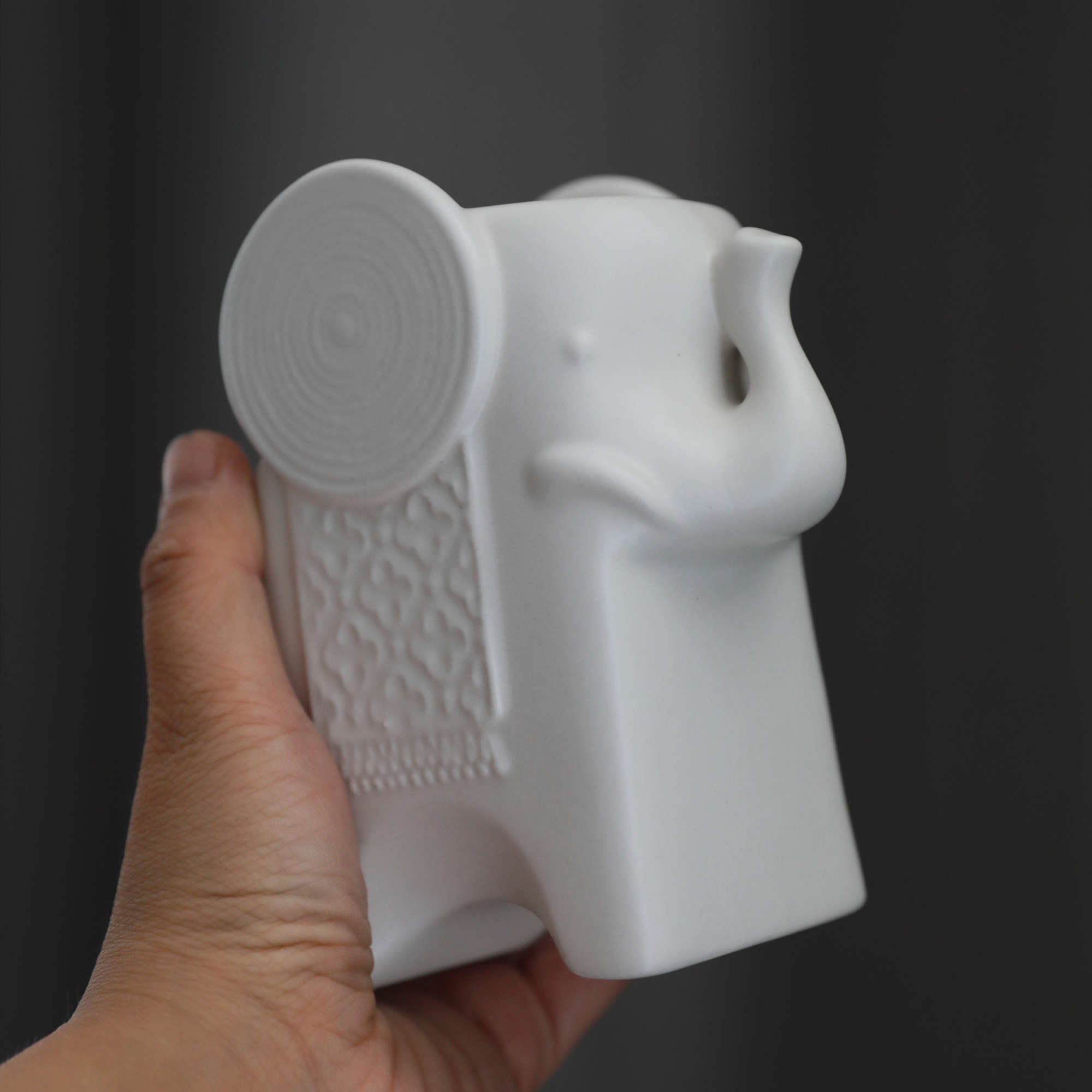 Baby Elephant Matte Ceramic Candle Holder candlestick pastoral Etsy