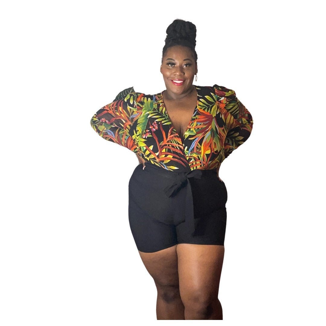 Tropical Paradise Bodysuit Plus Size
