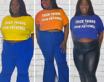 plus size oversized crop tops