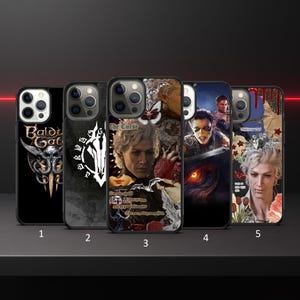 Baldur&#39;s Gate 3 Handyhülle | Fantasy RPG Cover für iPhone 16 15 14 13 Pro Max & Samsung S25 S24 S23 Ultra