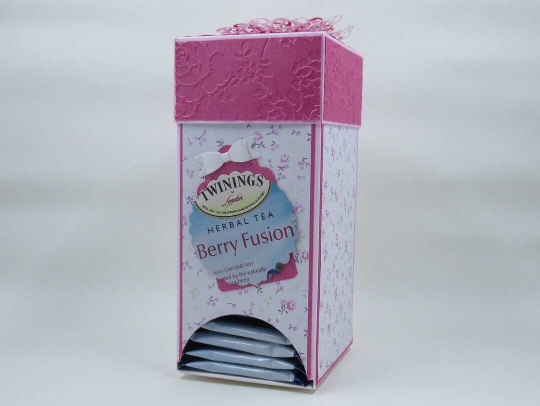 Tea Bag Display Box and Storage, Handmade Tea Organizer and Dispenser