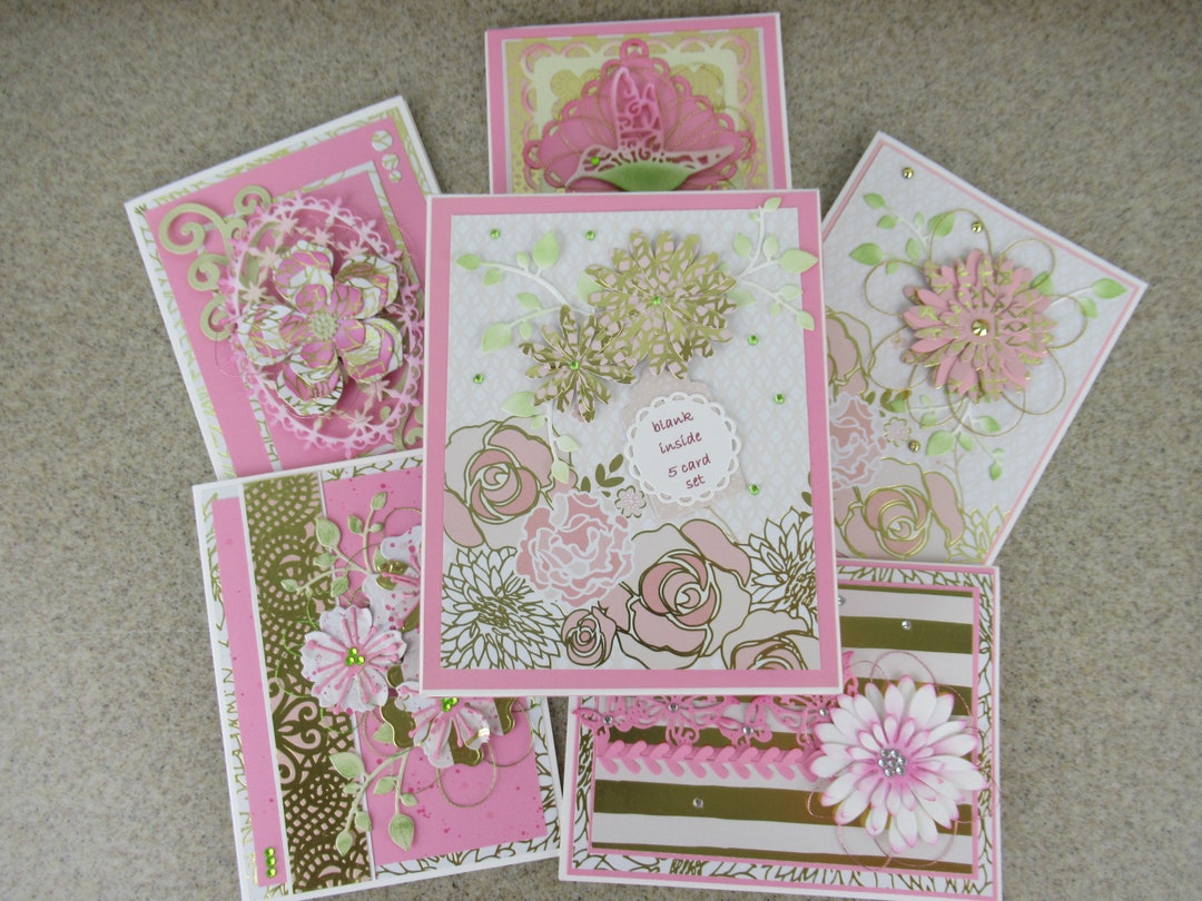 Blank All Occasion Cards Boxed Set With Envelopes, 5 Card Set of