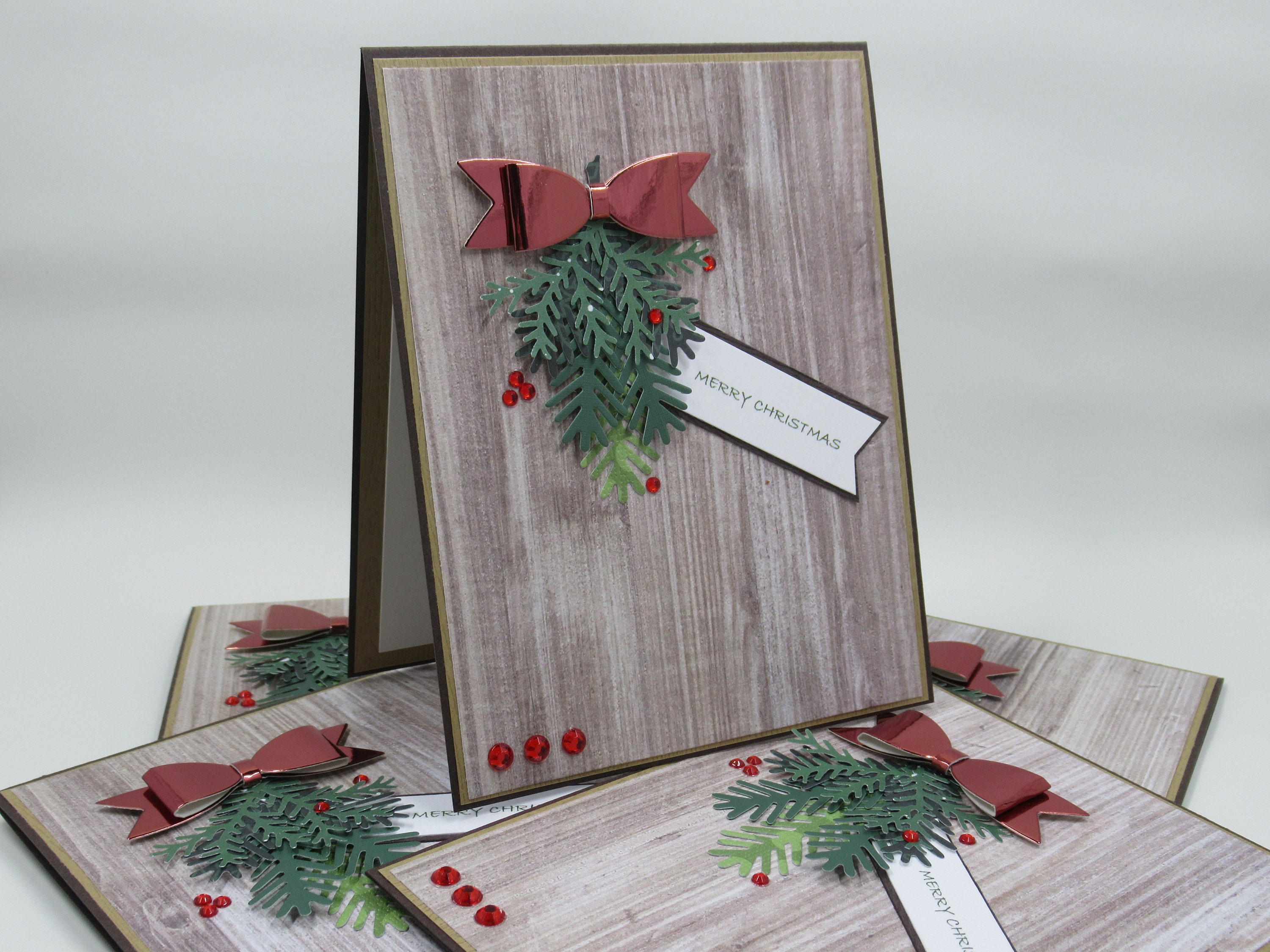 Christmas Steeple Christmas Card - Set of 15 : Greeting Cards : Office Products