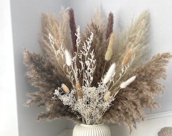 Natural Pampas bouquet 70 cm | dried flower arrangement | Large dried flower bouquet | Autumn dried flowers | wedding dried flowers