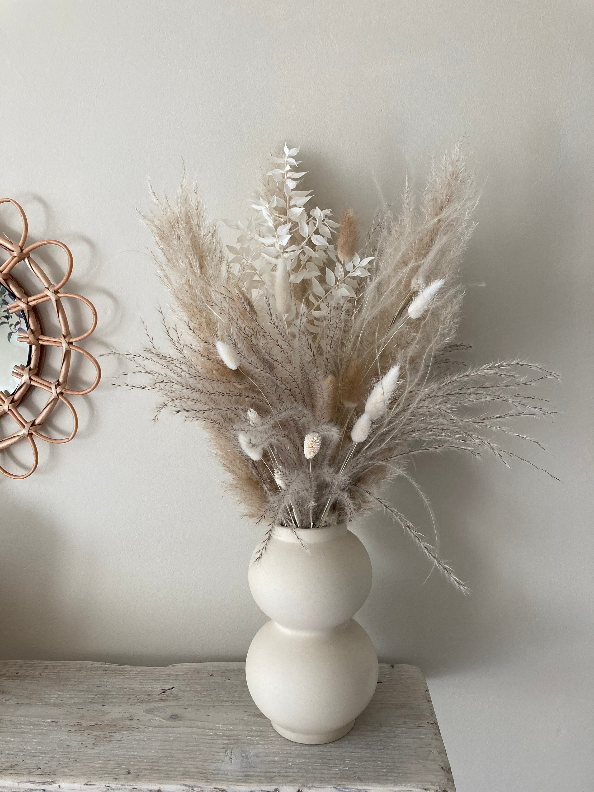 Pampas bouquet Neutral and whites Pampas grass uk Nudes Etsy