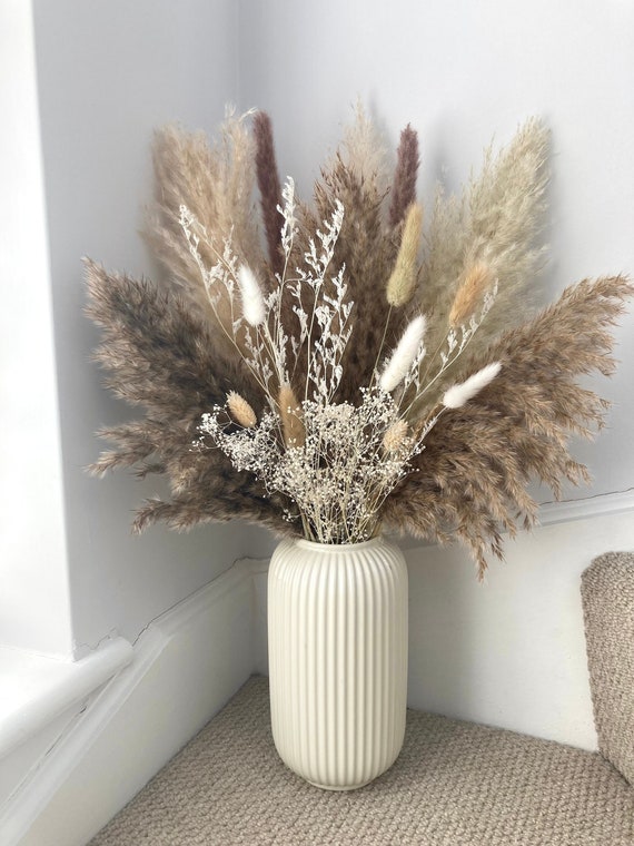 large dried flower bundle