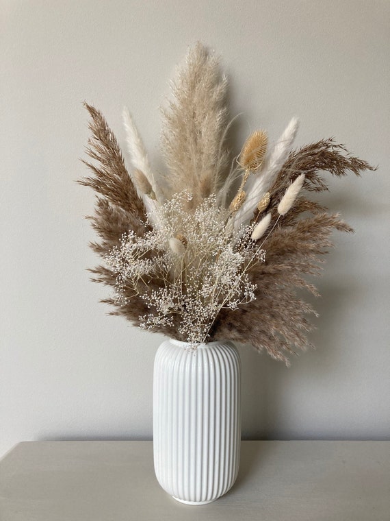 Large 70 cm natural Pampas bouquet | Pampas and dried flowers | Dried Flower  Arrangement | Autumn dried flowers | Autumn Home Decor |