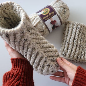 Crochet The Easiest Slippers Ever Written Pattern Sirin's Crochet Instant PDF Download image 1