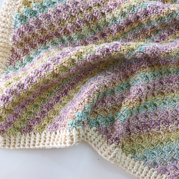 Crochet C2C Beginner Baby Blanket Written Pattern | Sirin's Crochet | Instant PDF Download