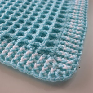 Crochet Easy Waffle Baby Blanket Sirin's Crochet Instant PDF Download image 3
