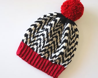 Gehäkelte Twin Peaks Beanie | Sirin's Crochet | Sofortiger PDF Download