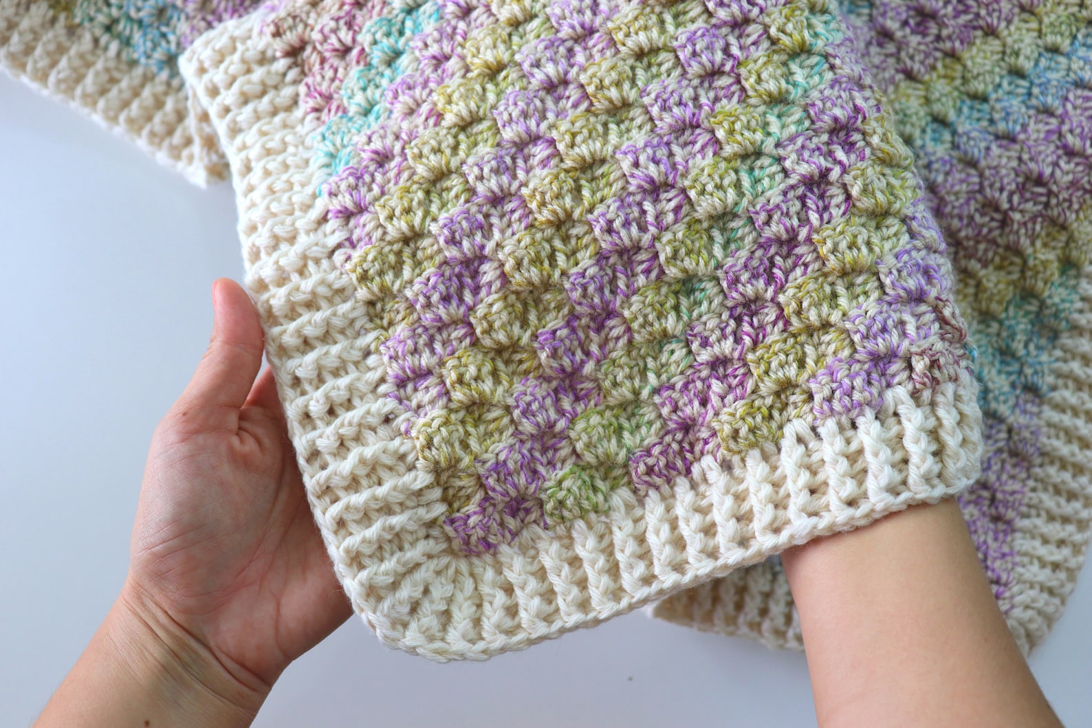 Crochet C2C Beginner Baby Blanket Written Pattern Etsy