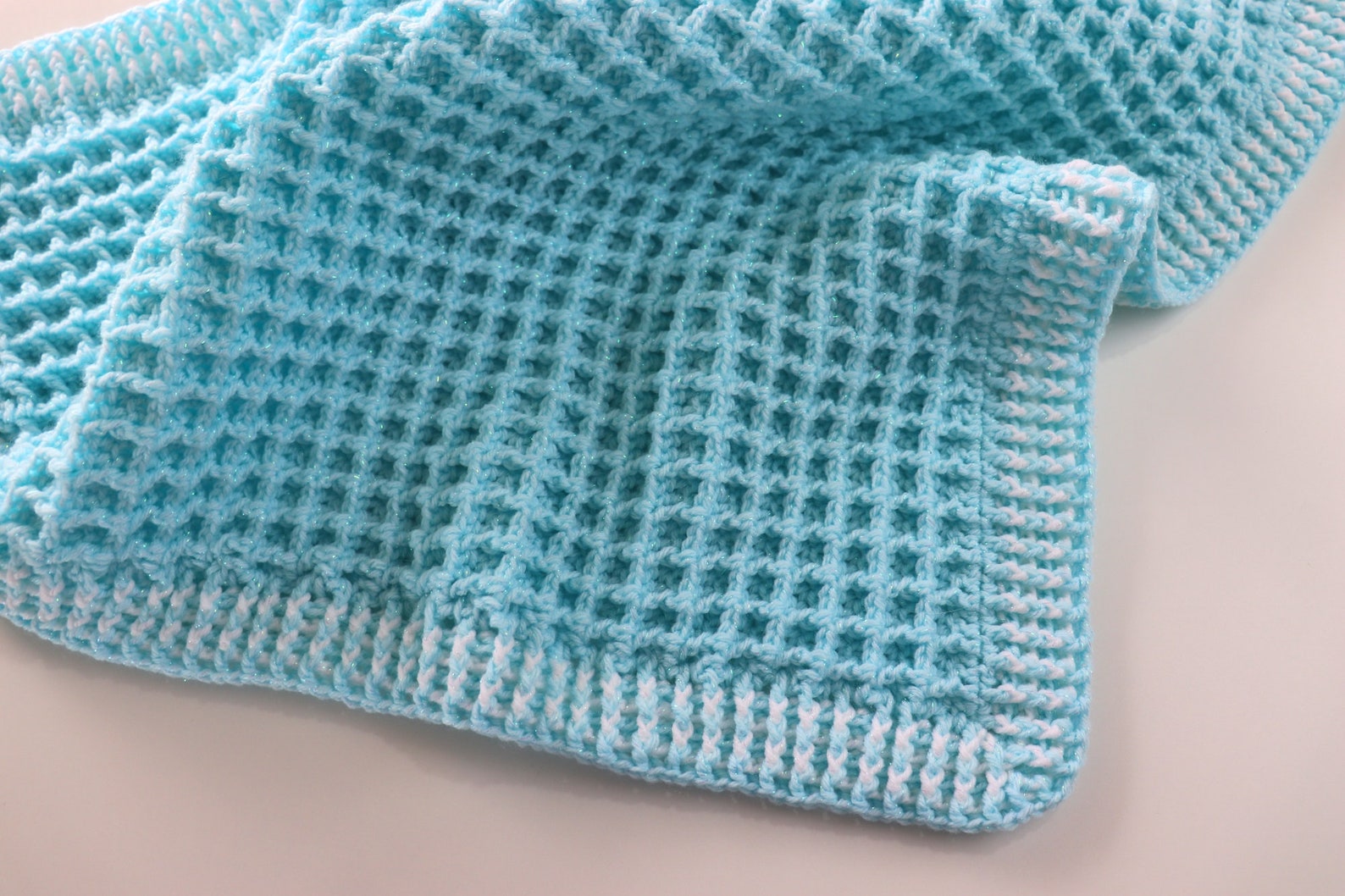 Crochet Easy Waffle Baby Blanket Sirin's Crochet Etsy