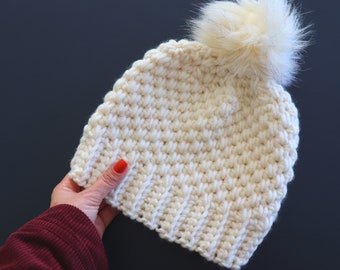 Crochet Simple Chunky Hat Written Pattern | Sirin's Crochet | Instant PDF Download