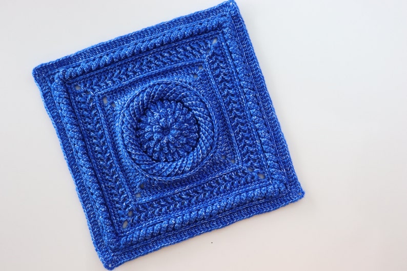 Crochet Cosmos Square Blanket Motif Sirin's Crochet Instant PDF Download image 4