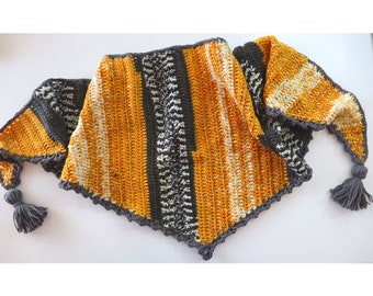 Crochet  Easy Baktus Shawl Written Pattern | Sirin's Crochet | Instant PDF Download