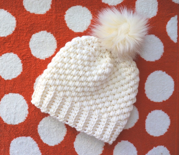 Crochet Simple Chunky Hat Written 