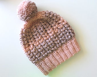 Crochet One Hour Puff Stitch Hat Written Pattern | Sirin's Crochet | Instant PDF Download