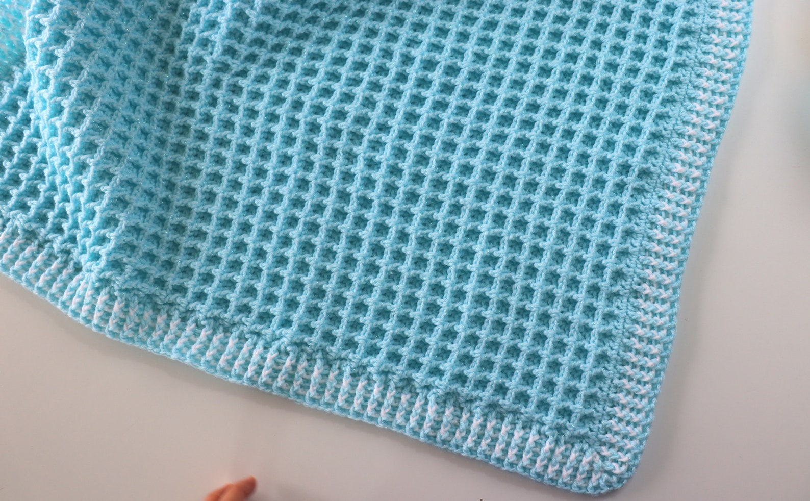 Crochet Easy Waffle Baby Blanket Sirin's Crochet Etsy