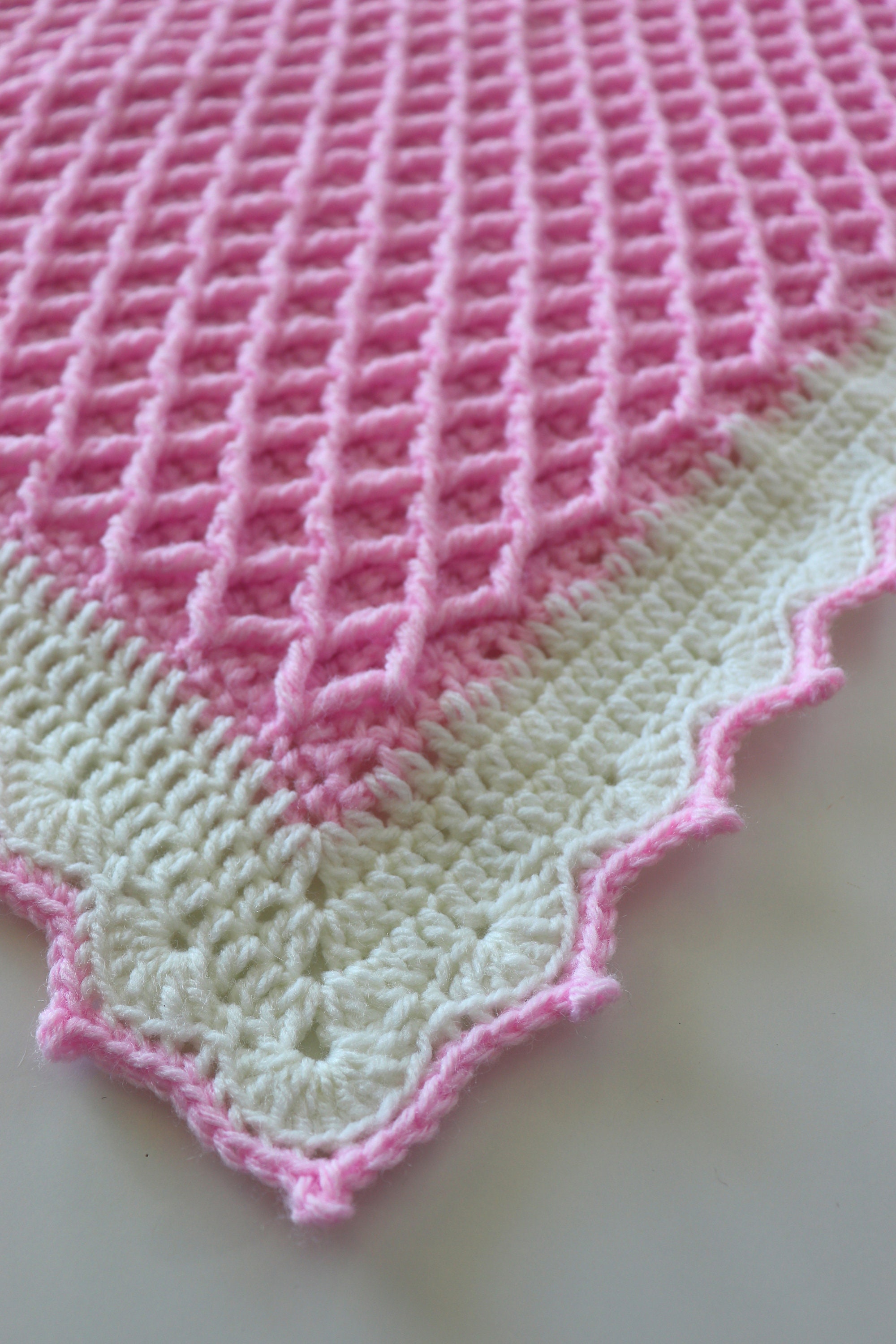 Crochet Diamond Waffle Blanket Written Pattern Sirin s Crochet Instant PDF Download Etsy Canada