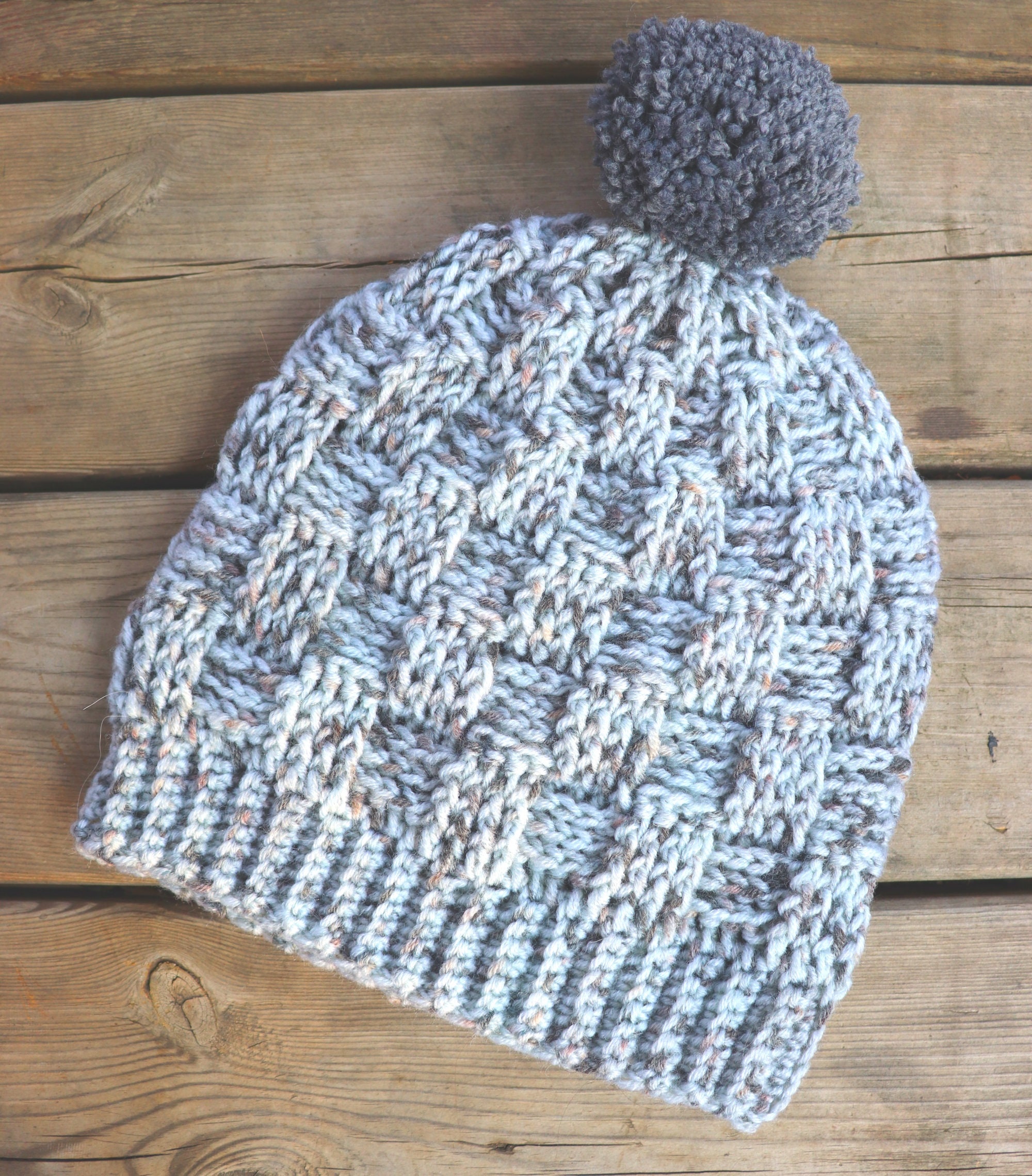 Crochet Basket Weave Beanie Hat Written Pattern Sirin's - Etsy